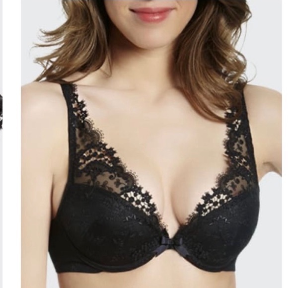 Simone Perele Wish Lace Black Bra (34D)